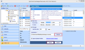 SysTools Exchange Recovery Free Download